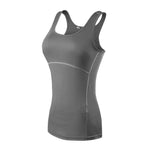 Yoga Shirt Sport Running  Quick Dry Vest High elasticity Tight fitting fitness Women GYM Clothing bodybuilding T shirt