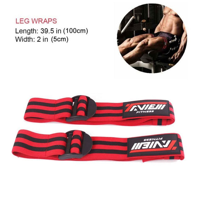Fitness Occlusion Training Bands Bodybuilding Weight Blood Flow Restriction Bands Arm Leg Wraps Fast Muscle Growth Gym Equipment