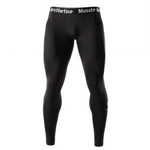 Men Compression Tight Leggings Running Sports Male Gym Fitness Pants Quick dry Trousers Workout Training Crossfit Yoga Bottoms