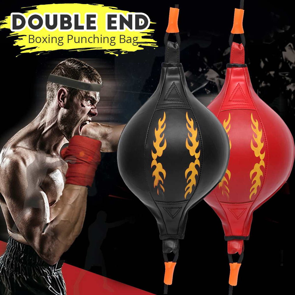 PU Boxing Fitness Muay Thai Double End Boxing Speed Ball Punching Bag Pear Inflatable Boxing Equipment Bodybuilding Fitness gym