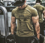 ALPHA 2018 New Brand Clothing Gyms Tight T-shirt Mens Fitness T-shirt Homme Gyms T Shirt Men Fitness Crossfit Summer Top Tees