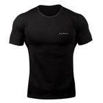 ALPHA 2018 New Brand Clothing Gyms Tight T-shirt Mens Fitness T-shirt Homme Gyms T Shirt Men Fitness Crossfit Summer Top Tees