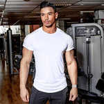 New Mens Compression Skinny T-shirt Gyms Fitness Bodybuilding t shirt Male Summer Casual Jogger Workout Tee Tops Brand Clothing